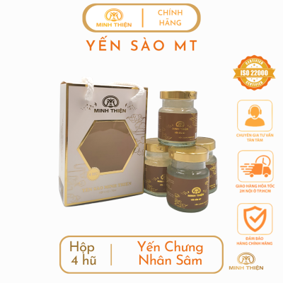 Yến chưng nhân sâm hộp 6 hủ