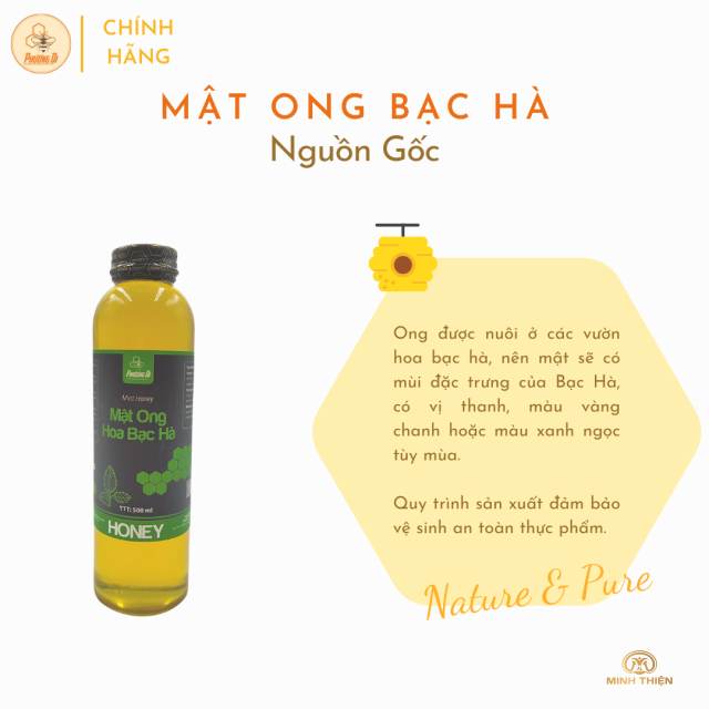 Mật ong hoa bạc hà 500ml