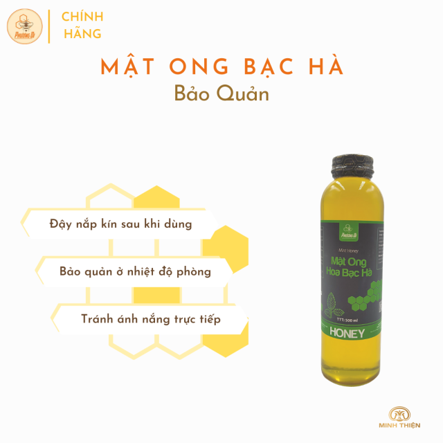 Mật ong hoa bạc hà 500ml