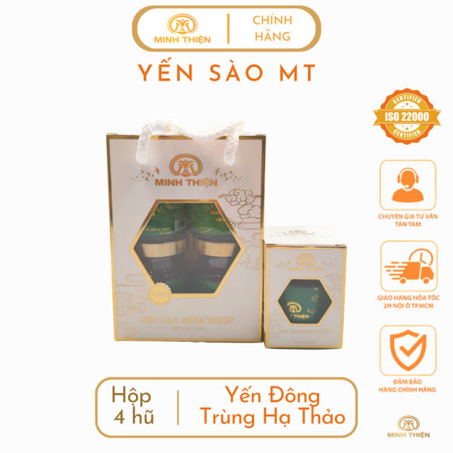 Đông trùng Yến hộp 4 hủ