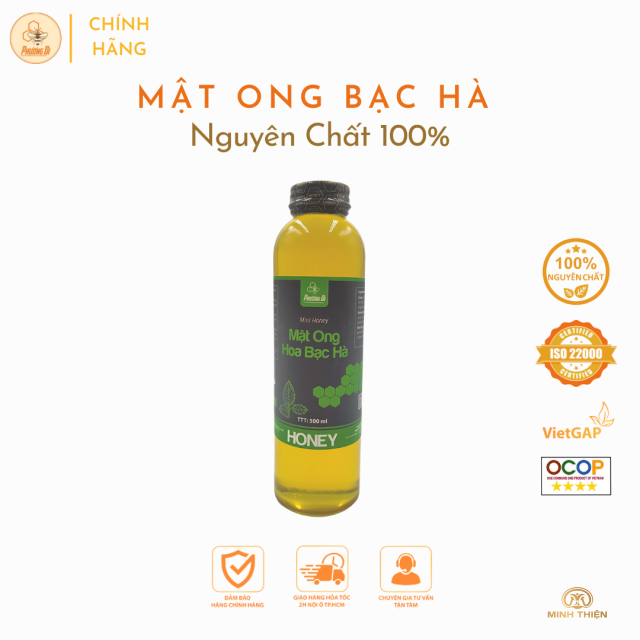 Mật ong hoa bạc hà 500ml
