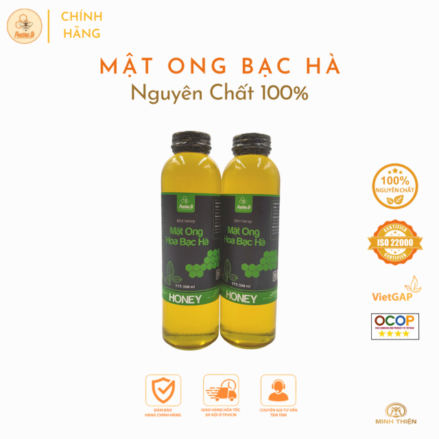 Mật ong hoa bạc hà 500ml