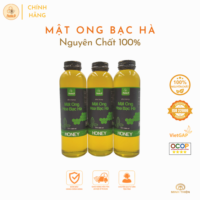 Mật ong hoa bạc hà 500ml