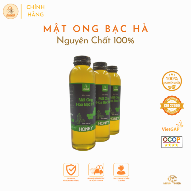 Mật ong hoa bạc hà 500ml